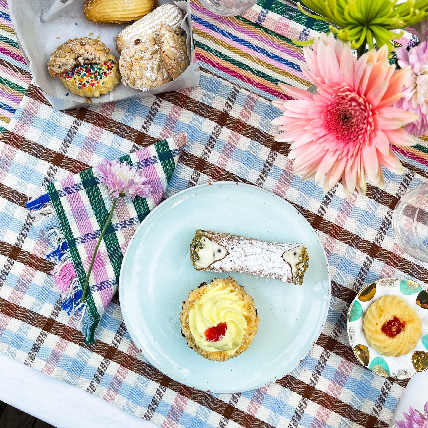 Lola Plaid Party Napkin