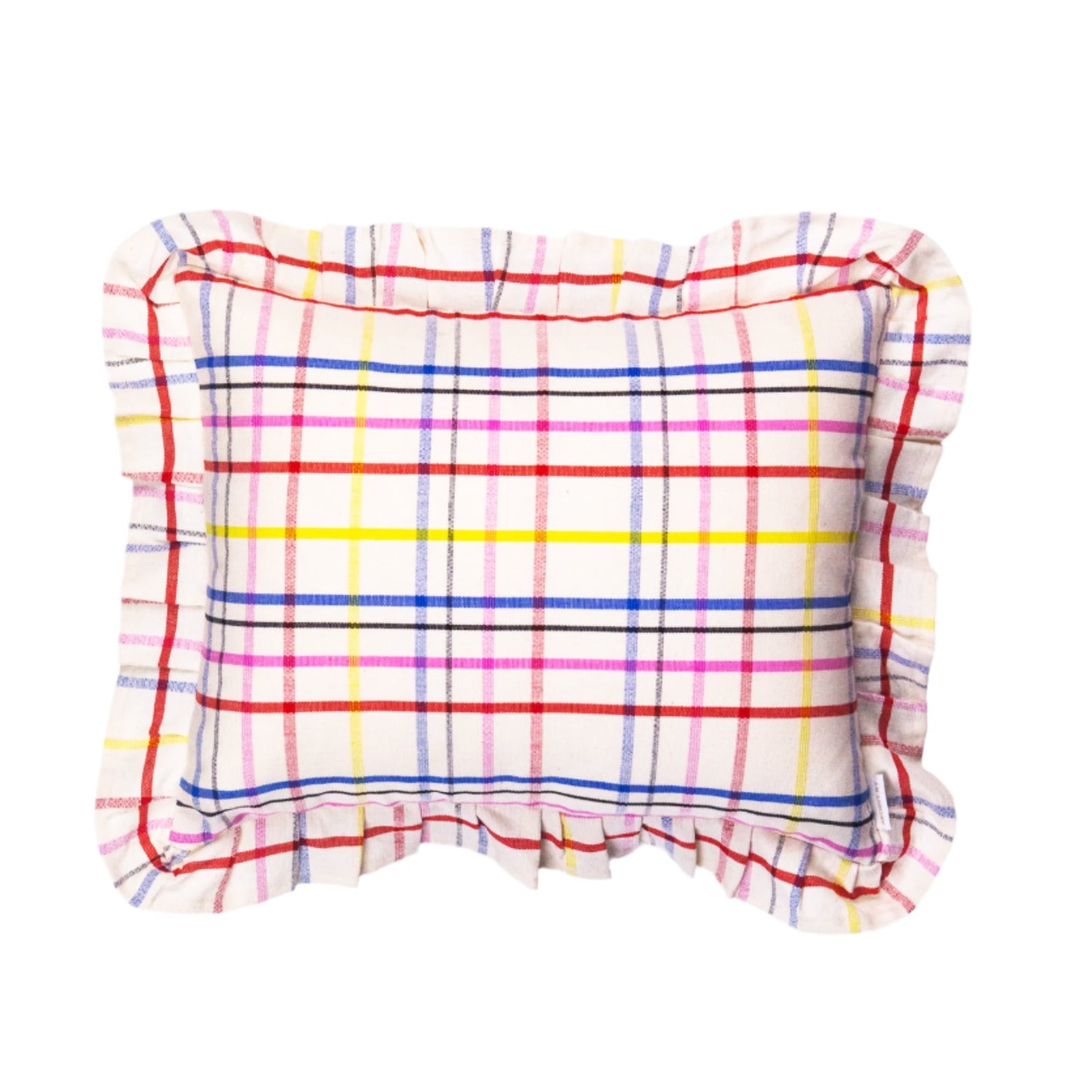 Vera Plaid Ruffle Pillow