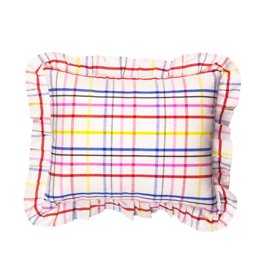 Vera Plaid Ruffle Pillow