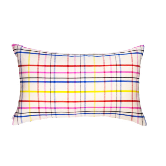 Vera Plaid Rectangle Pillow