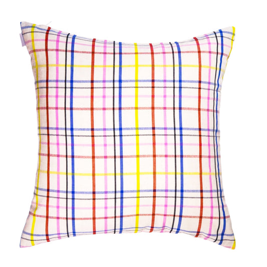 Vera Plaid Square Pillow