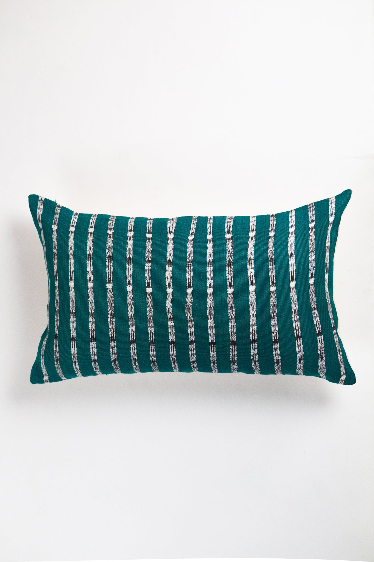 Vintage Teal Green Ikat Pillow