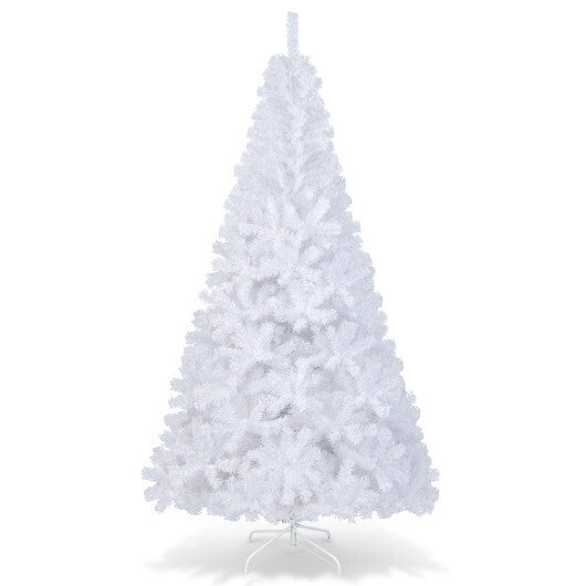 Costway 7Ft Artificial PVC Christmas Tree Stand Indoor Outdoor White