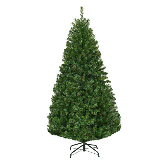 5Ft Pre-Lit Artificial Christmas Tree Hinged 150 LED Lights