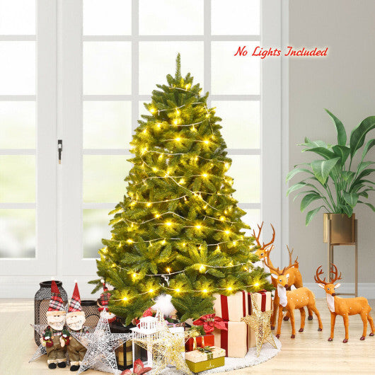 Costway 5 Feet Artificial Fir Christmas Tree with 600 Branch Tips
