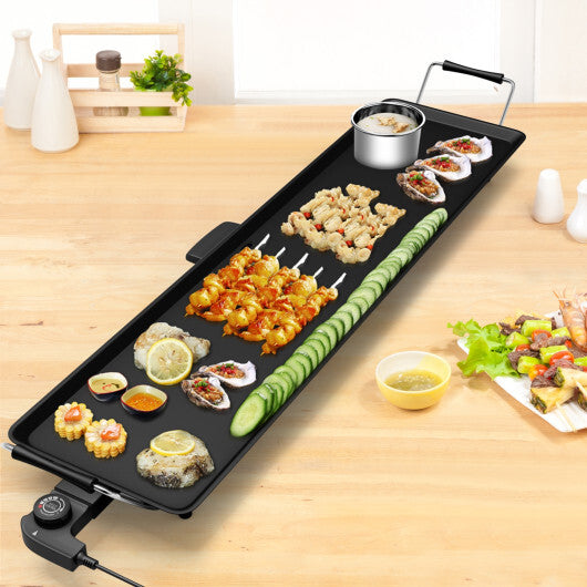 Electric Teppanyaki Table Top Grill Griddle BBQ Barbecue Nonstick Camping