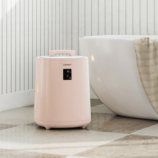 18L Large Towel Warmer with LED Display and Auto Shut off Pink