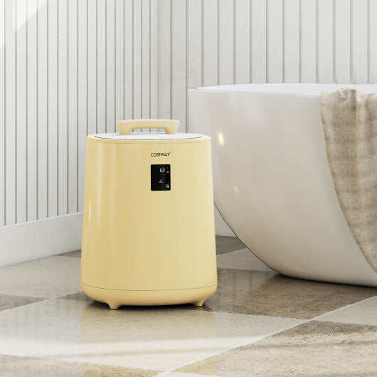 18L Large Towel Warmer with LED Display and Auto Shut off Yellow