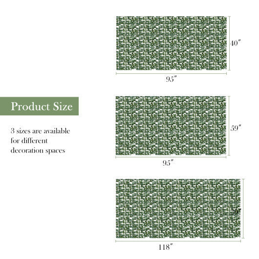 Faux Ivy Leaf Decorative Privacy Fence 59 x 118 Inch