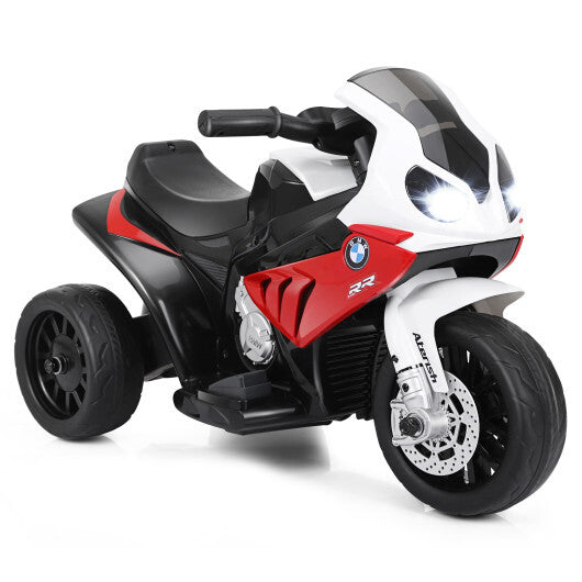 Kids Ride On Motorcycle BMW Licensed 6V Electric 3 Wheels Bicycle Music&Light Red
