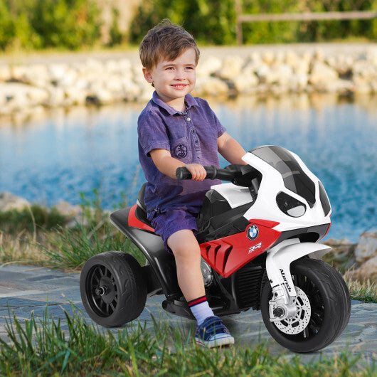 Kids Ride On Motorcycle BMW Licensed 6V Electric 3 Wheels Bicycle Music&Light Red