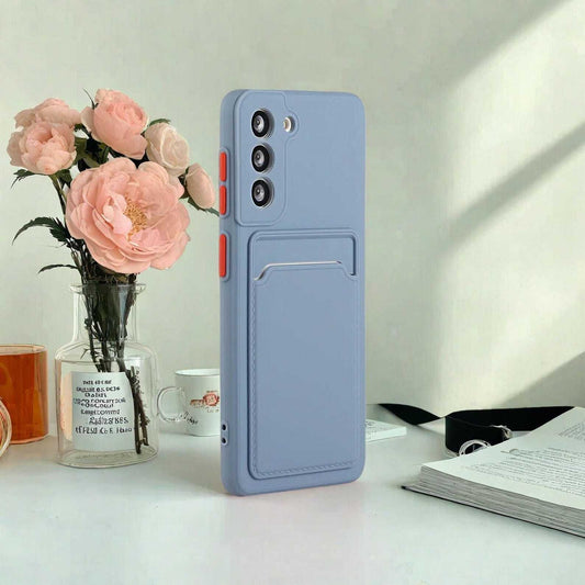 Wallet Case with Card Holder for Samsung Galaxy S24 S23 S22 S21 S20 Plus , Soft Bumper Shockproof Cover, Secure Closure Pouch