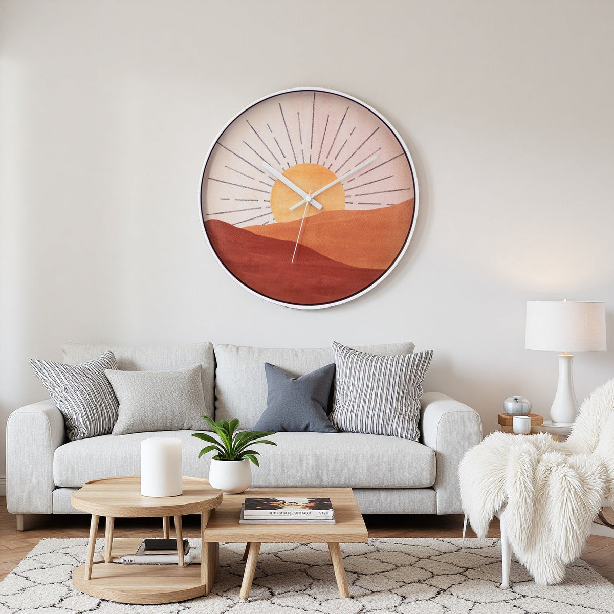 Creative Wall Clock Living Room Household Mute Wall Watch Decoration Quartz Clock
