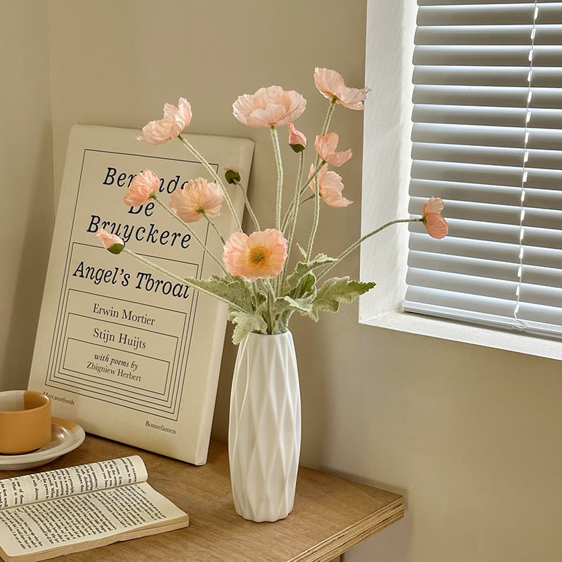 Tulip Vase Creative Living Room Flower Arrangement White Flower Device