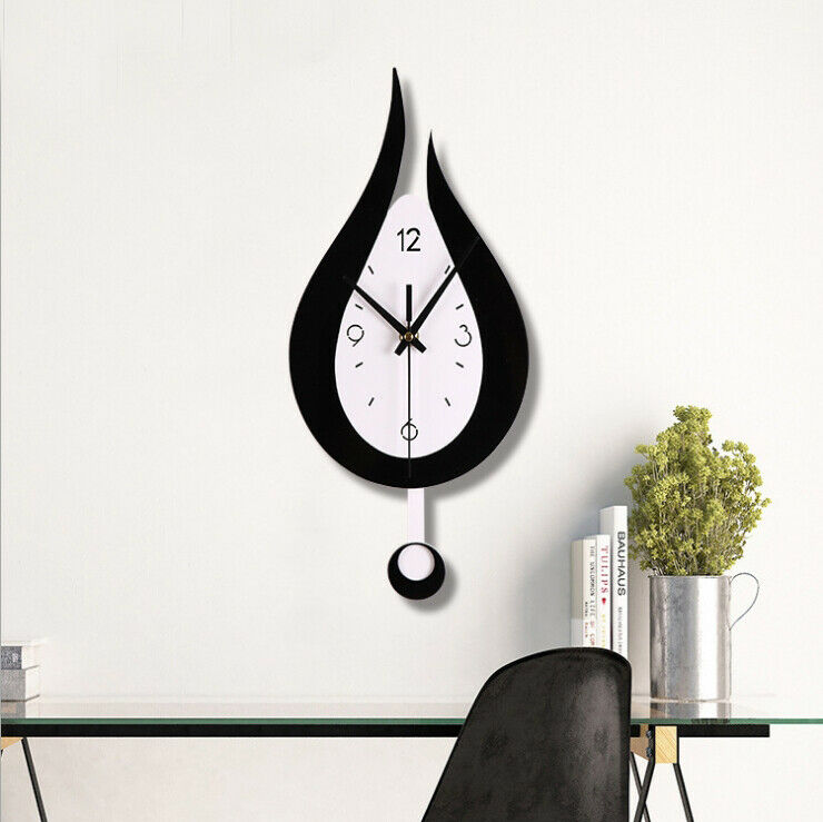 Water Drop Modern Minimalist Creative Swing Wall Clock