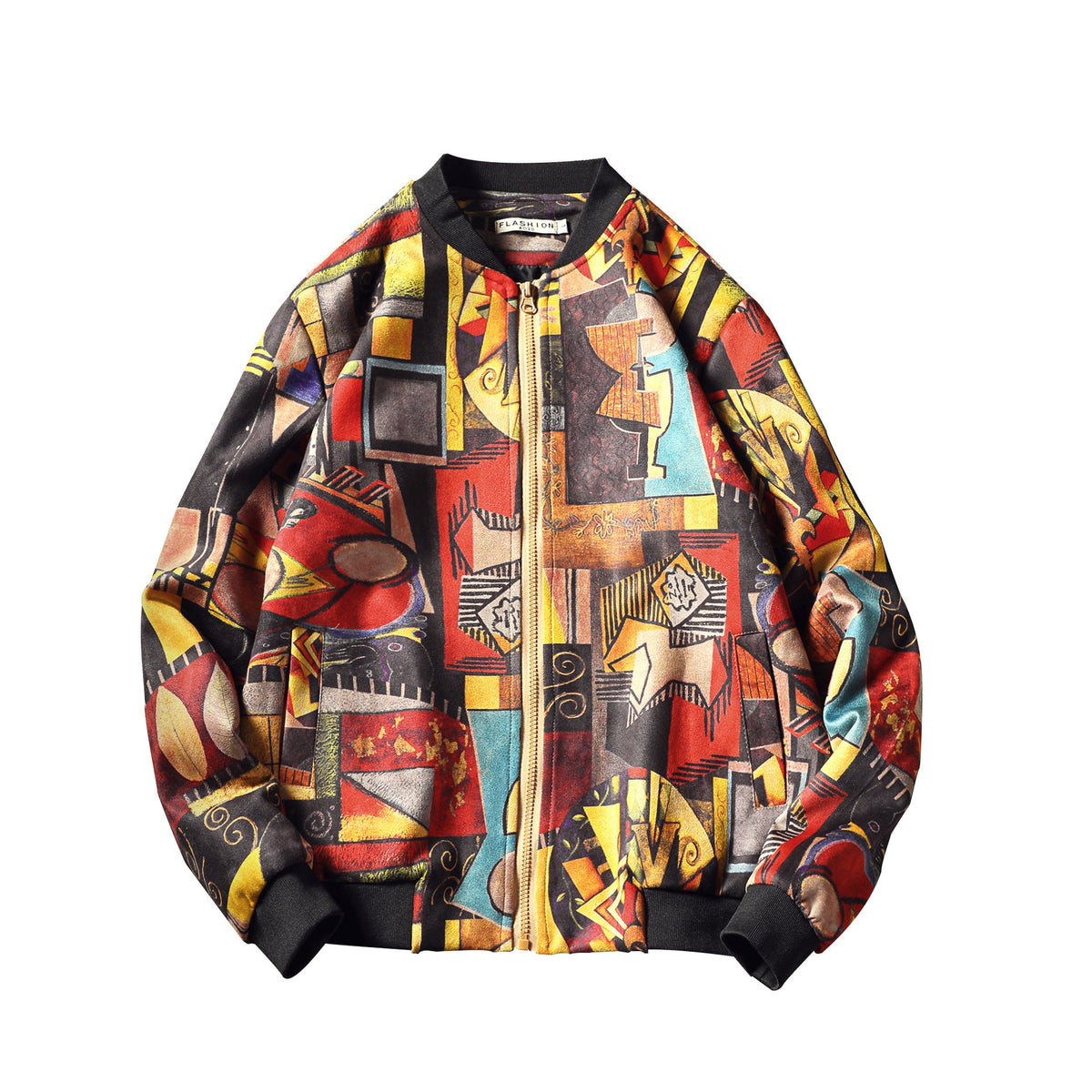 Men's Digital Print Jacket and Baseball Coat