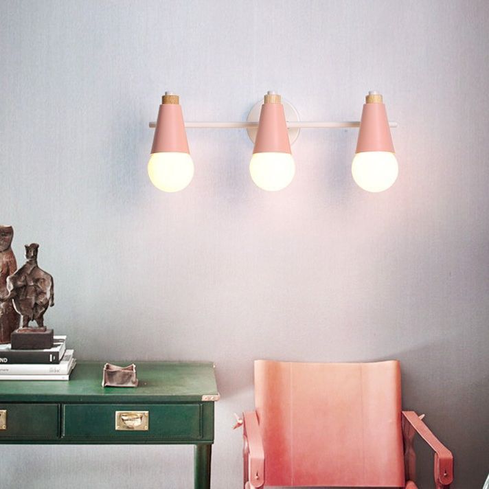 Modern Minimalist Creative Macaron Bedside Wall Lamp Bedroom