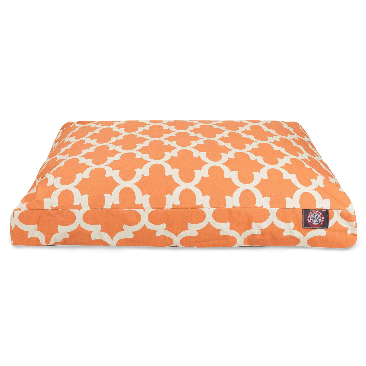 Peach Trellis Medium Rectangle Indoor Outdoor Pet Dog Bed With Removable Washable Cover By Majestic Pet Products