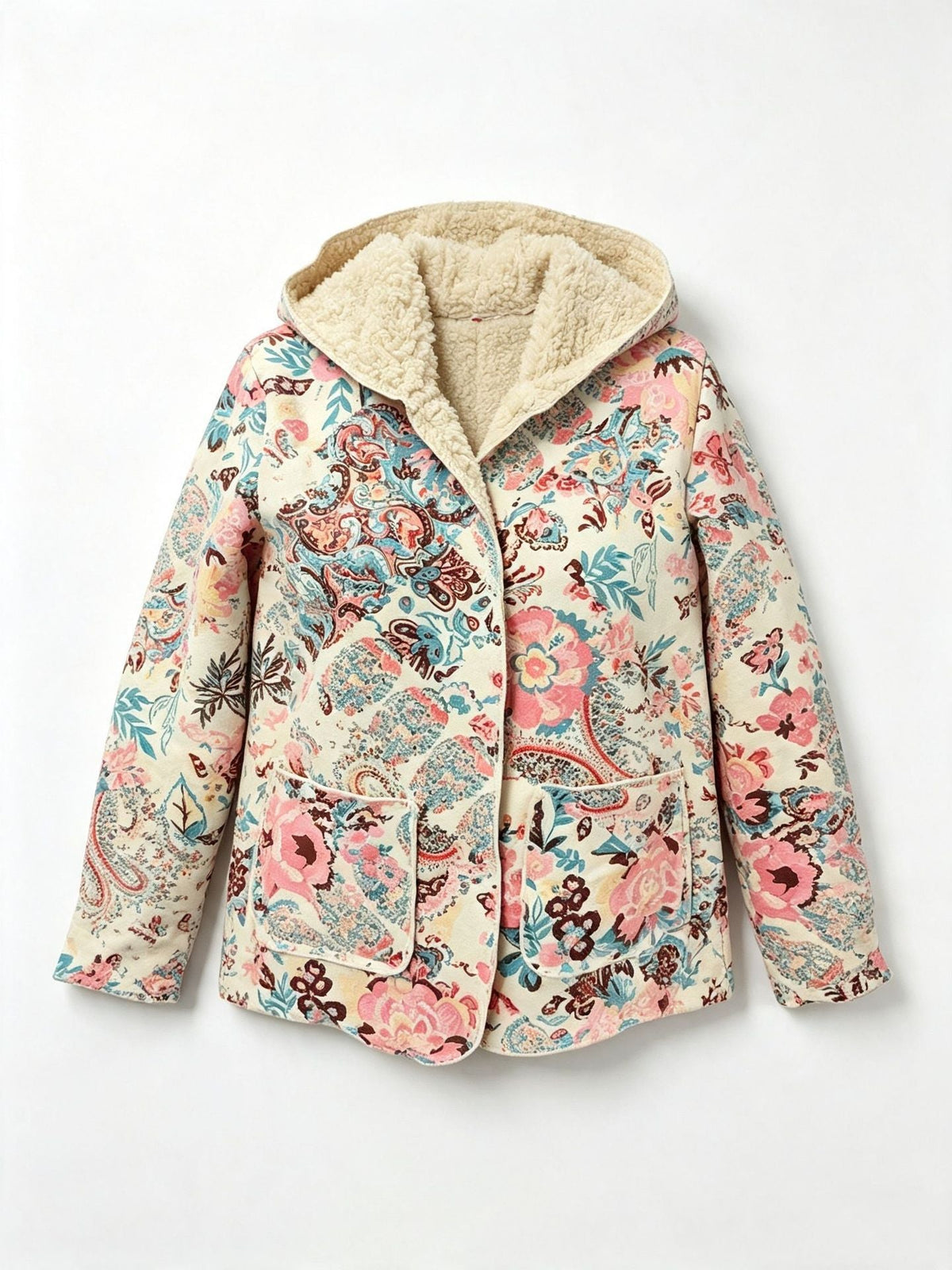 2026 Amazon European And American Cross-Border Autumn Winter New Women's Clothing Casual Artistic Printed Hooded Jacket Direct From Factory