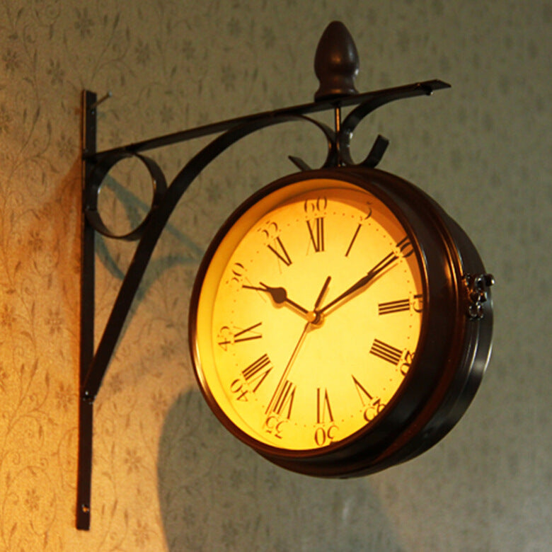 Tieyi Retro Creative Home Wall Clock