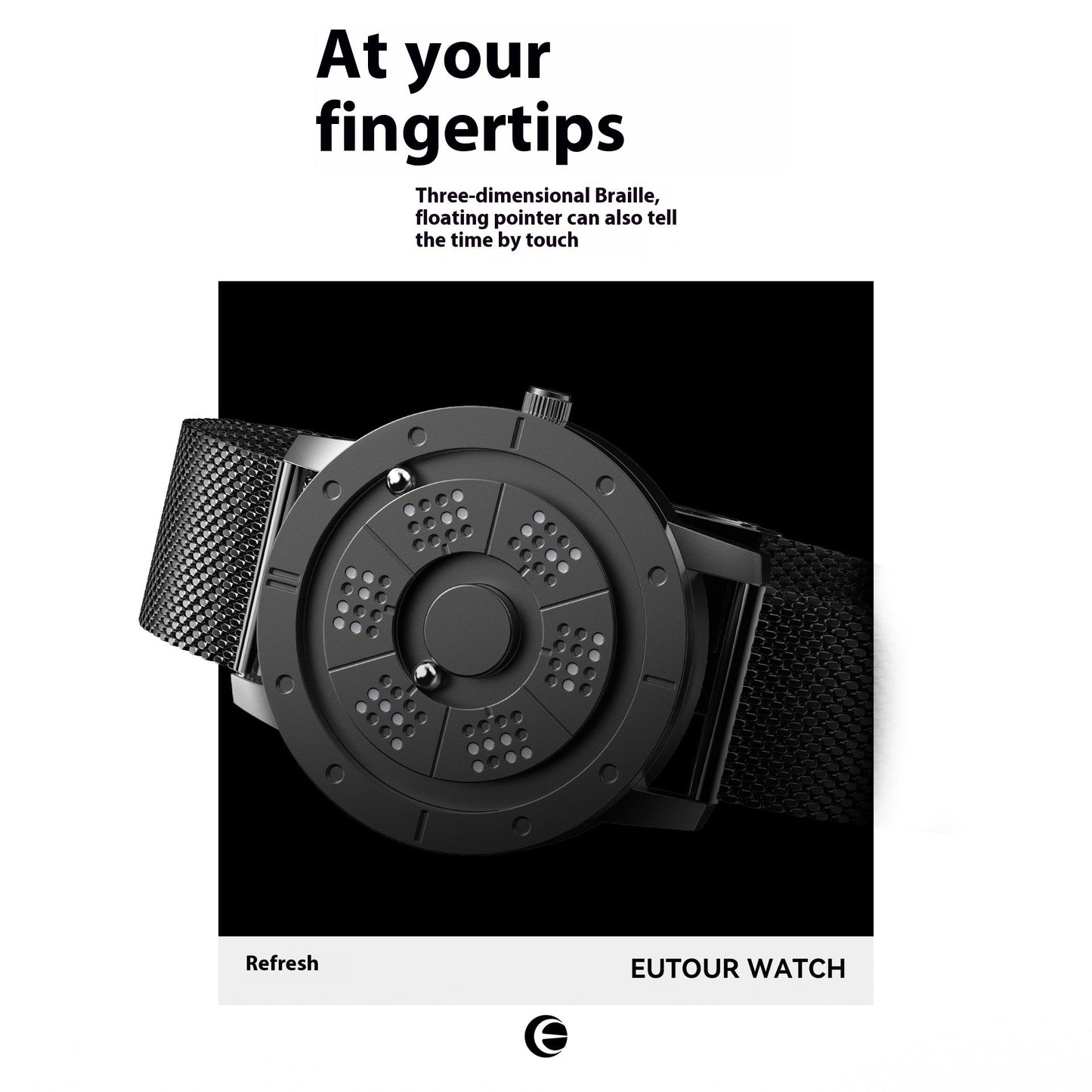 Fashion Sports Quartz Watch Blue Steel Timepiece