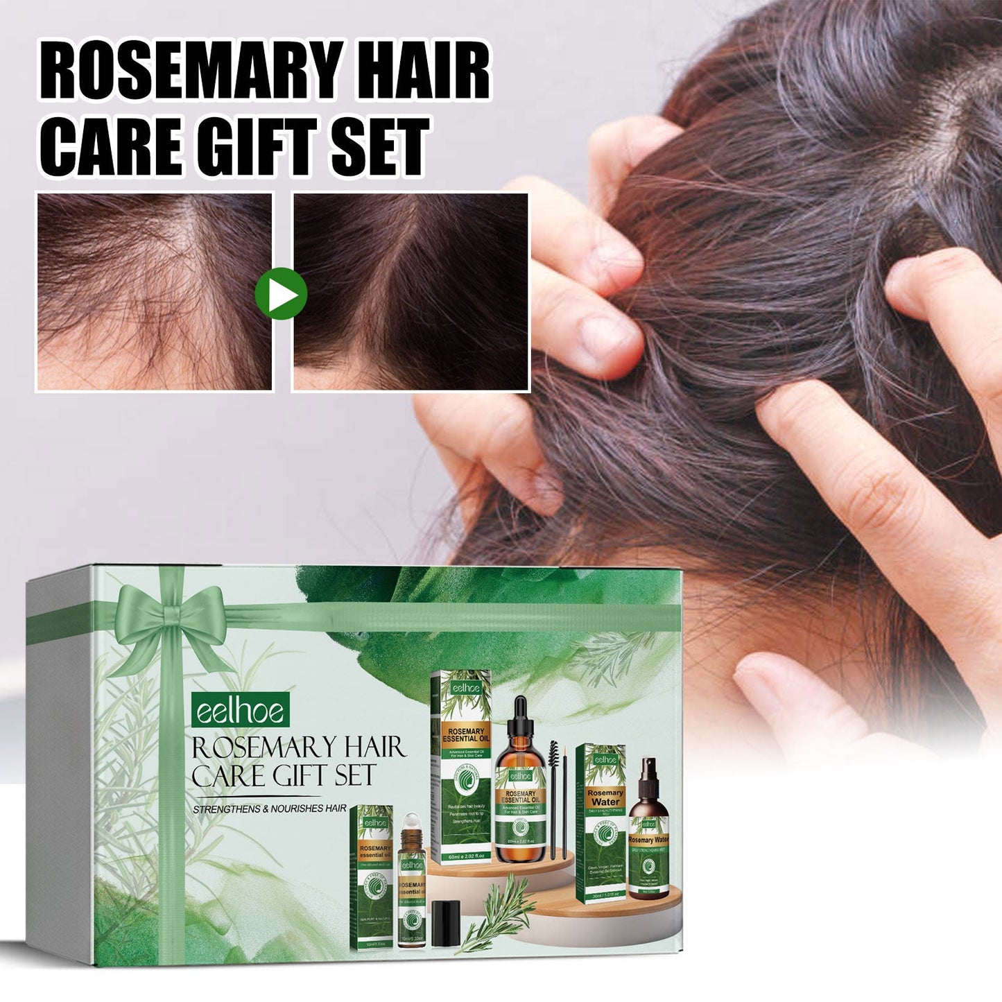 Rosemary Hair Care Gift Set 3 Boxes