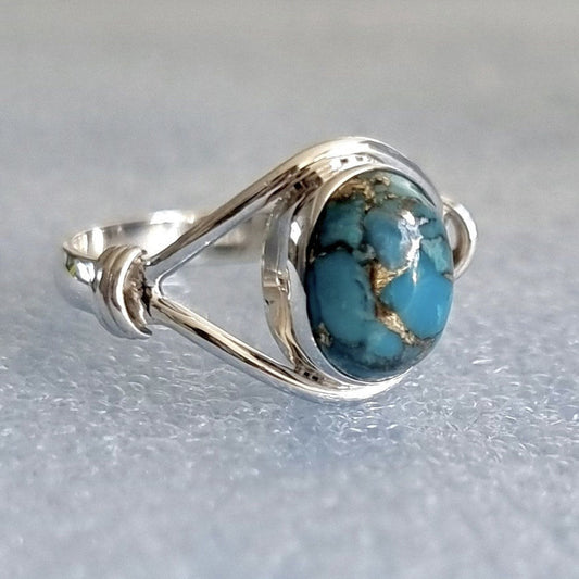 Turquoise Ring Unique Lady Simple Fashion