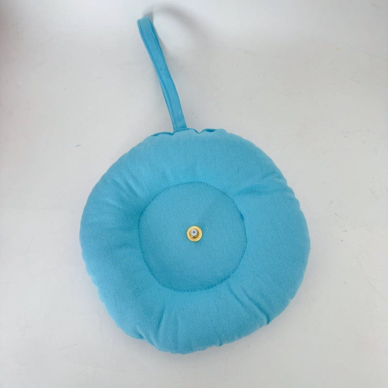 Fabric Clock Handmade Creative Cloth Heat Transfer Sticker Silent Creative Wall Clock