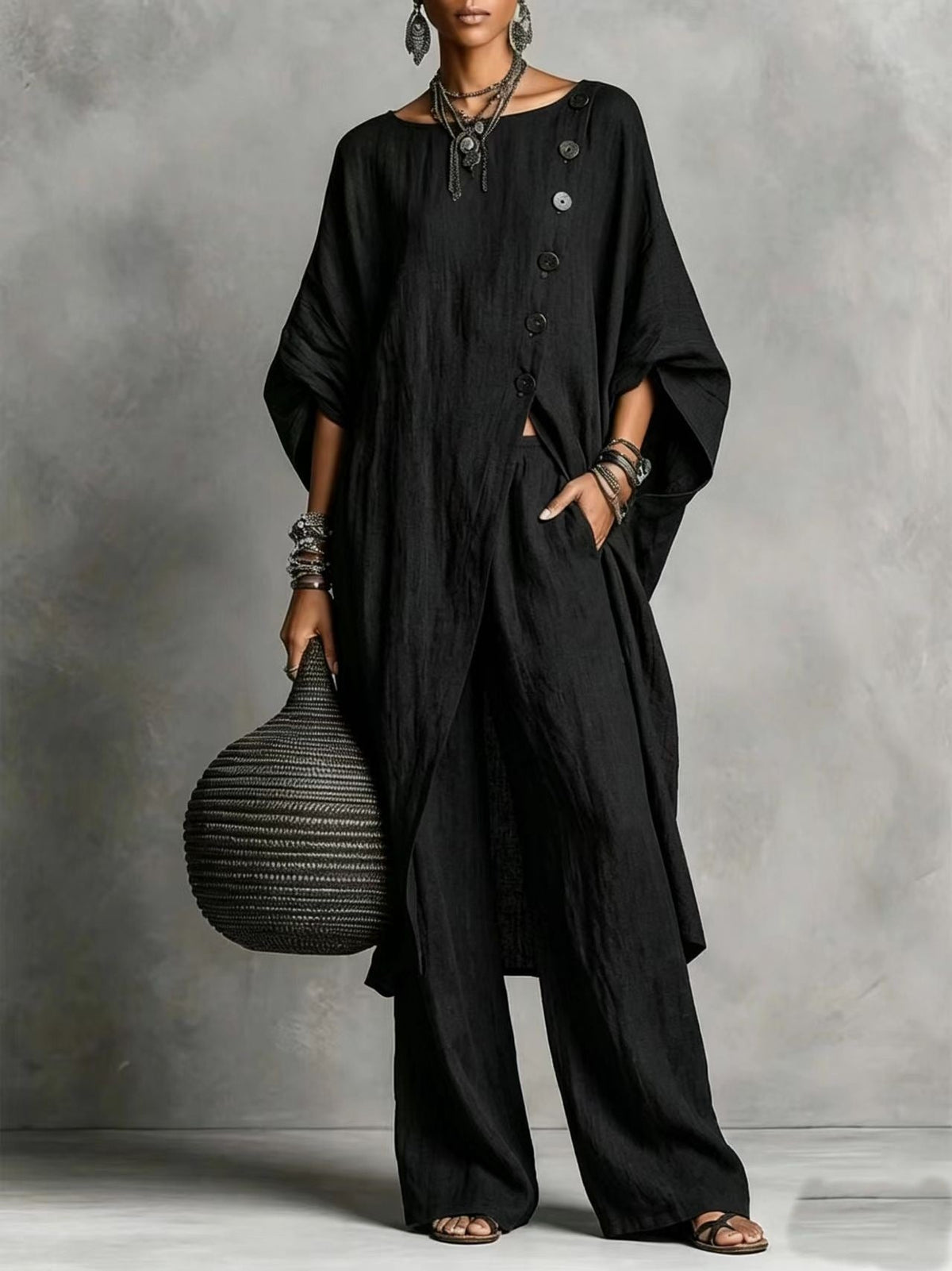 European And American New 2026 Women's Shirt Irregular Set Casual Urban Fashion Set