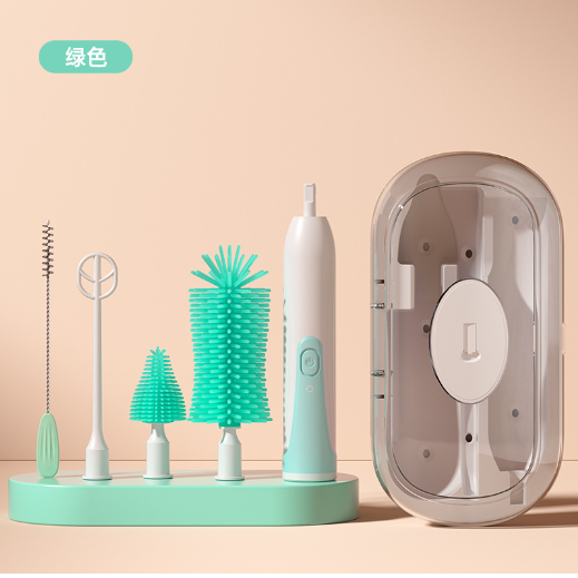 Electric Baby Bottle Cleaning Brush with UV Sterilizer (Set)
