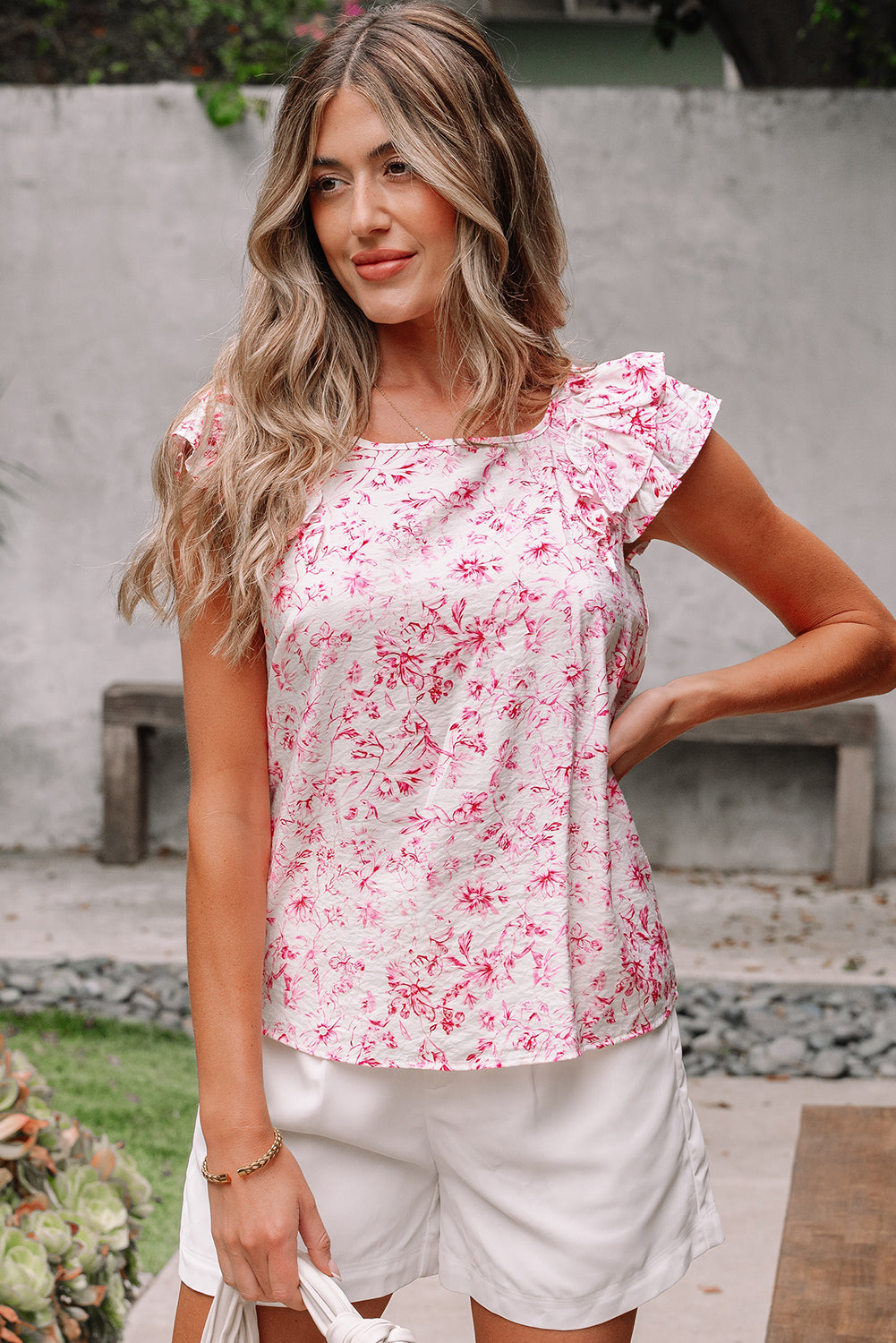 Aya Bow Back Square Blouse