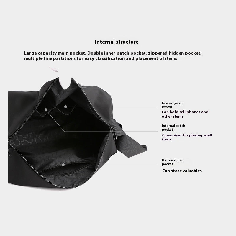 Men's Shoulder Bag Simple And Lightweight Water Repellent Sports Leisure Bag