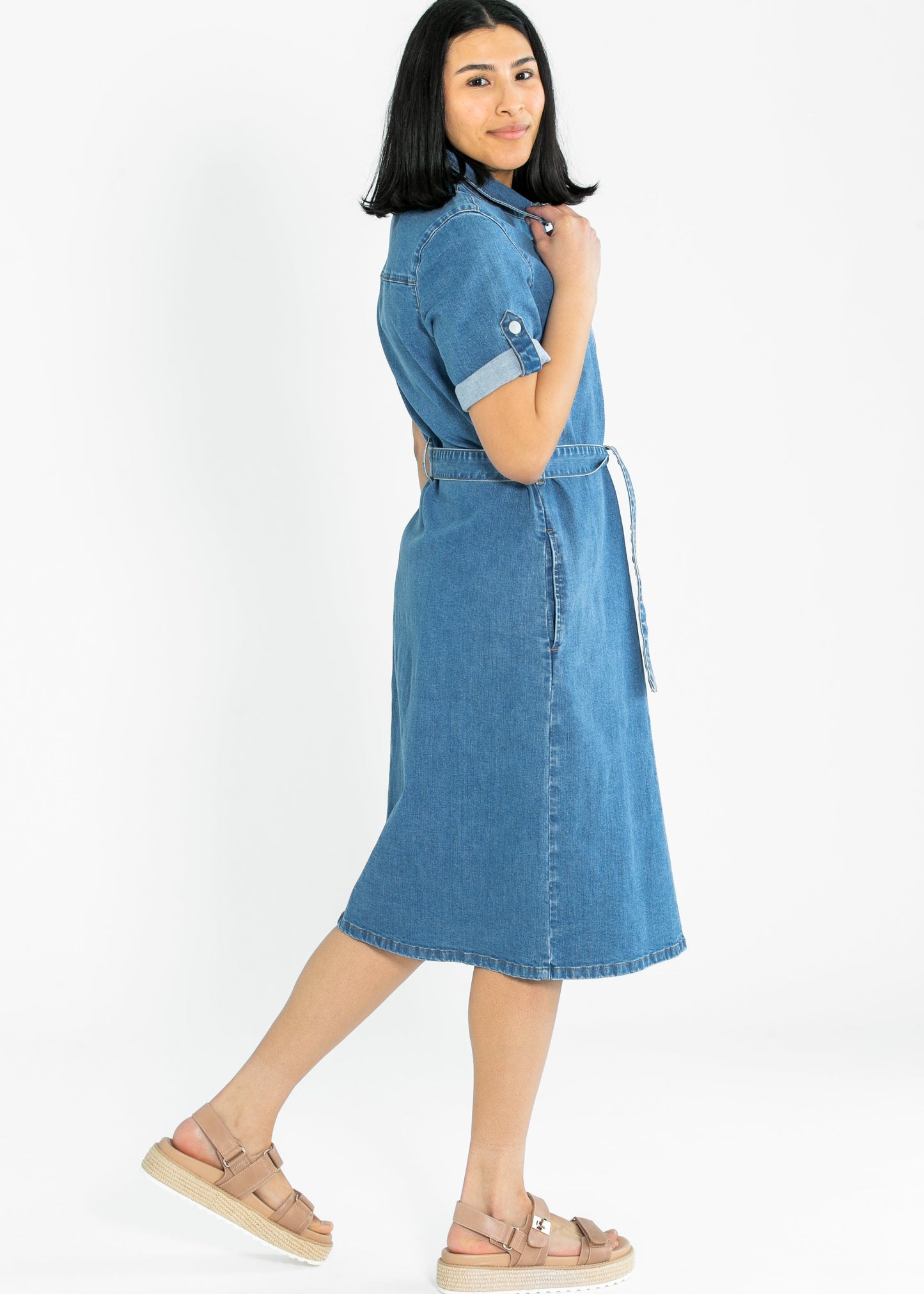 Ada Denim Midi Dress