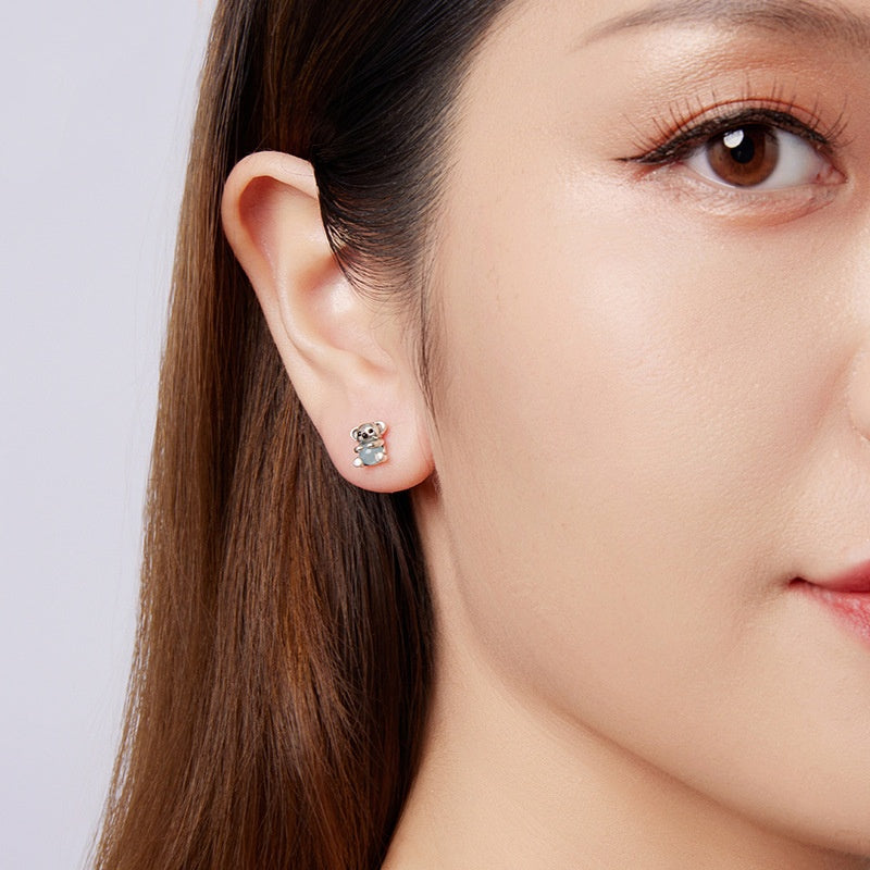 Exquisite Koala Earrings S925 Sterling Silver Earrings