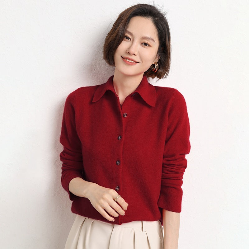 Loose Temperament Versatile Inner Match Lapel Loose Fashion Coat