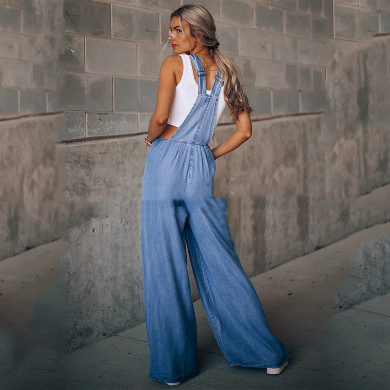 Denim Suspender Overalls