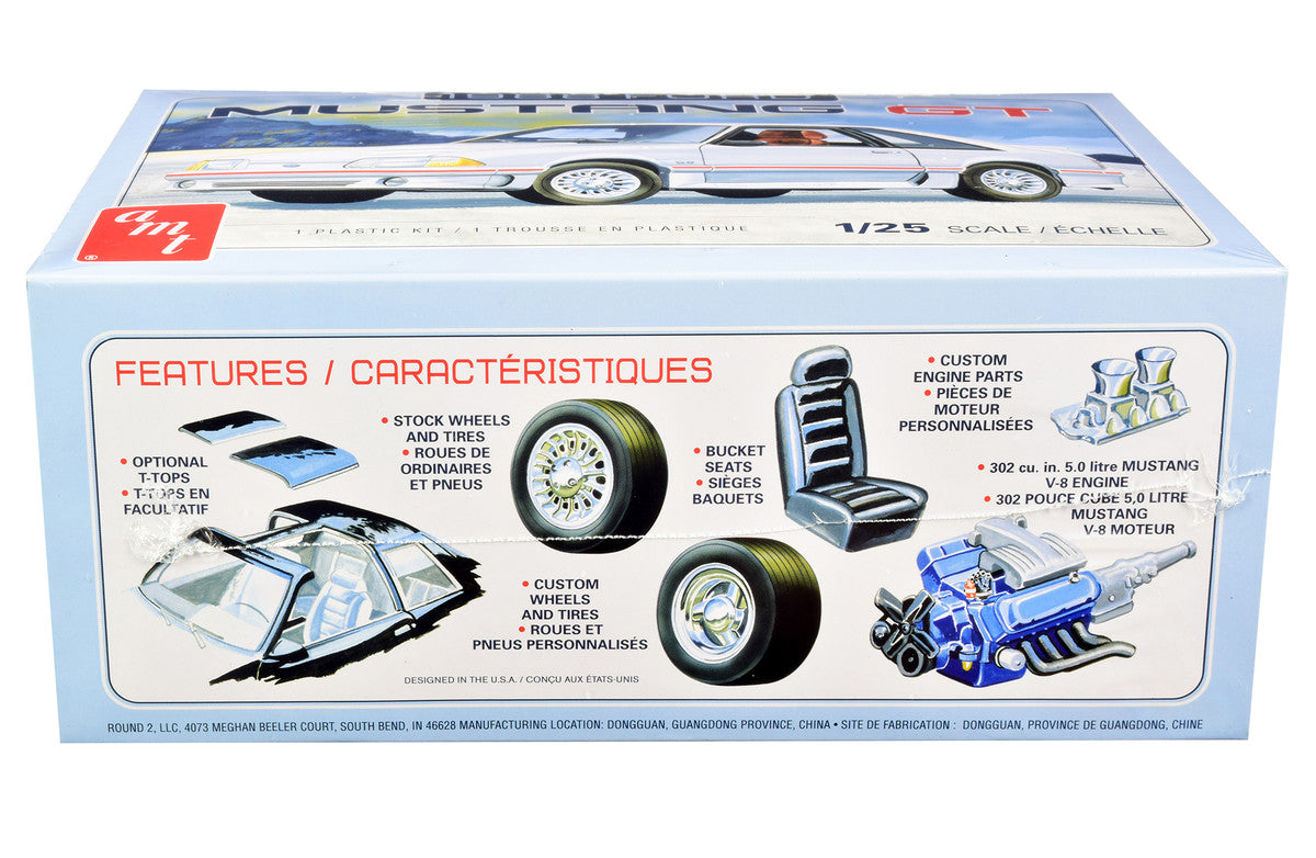 Skill 2 Model Kit 1988 Ford Mustang GT 1/25 Scale Model by AMT
