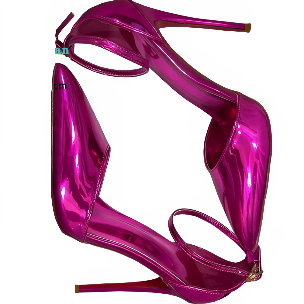 New 12CM 10CM 8CM High Heeled Women's Sandals Sexy Hollow Stiletto Single Shoes Fashion Nightclub Party Female Model Show Pumps