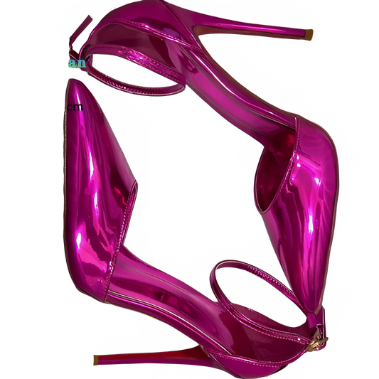 New 12CM 10CM 8CM High Heeled Women's Sandals Sexy Hollow Stiletto Single Shoes Fashion Nightclub Party Female Model Show Pumps