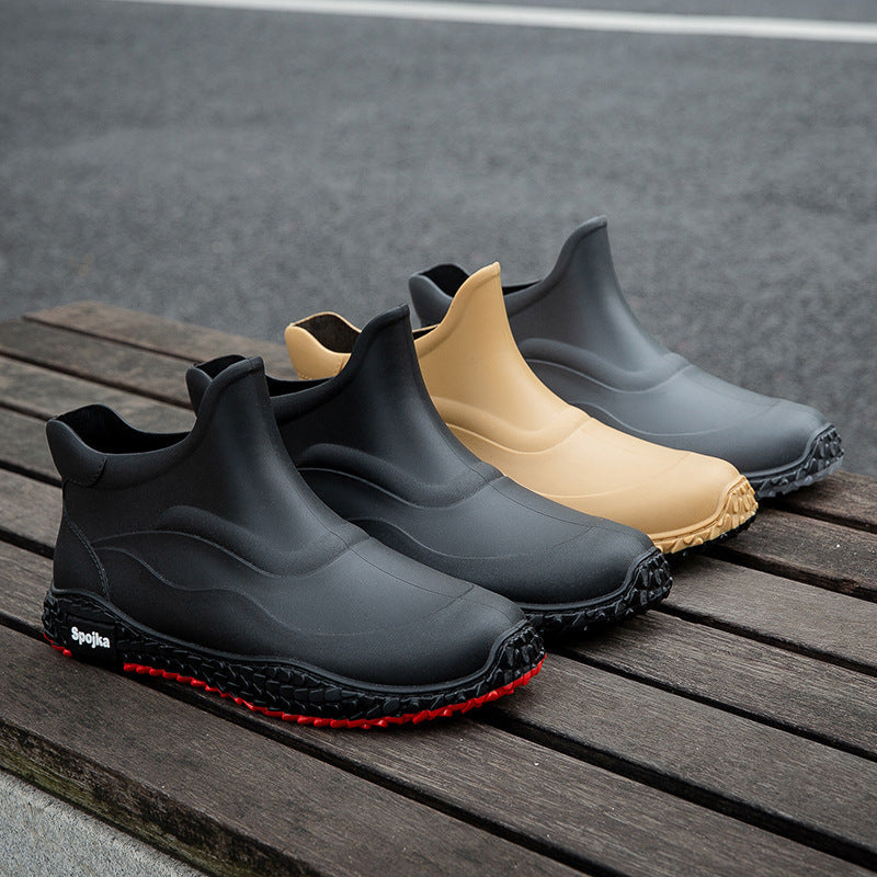Fashion Korean Style Internet Celebrity Leisure Slip On Rubber Shoes