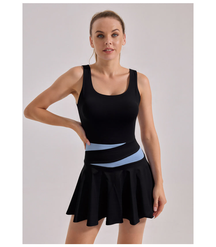 High-elasticity Summer New Dress, Nude Sensation, Anti-exposure Sports Dress
