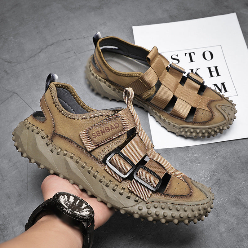 Plus Size Men's Mesh Breathable Casual Shoes Hollow Out