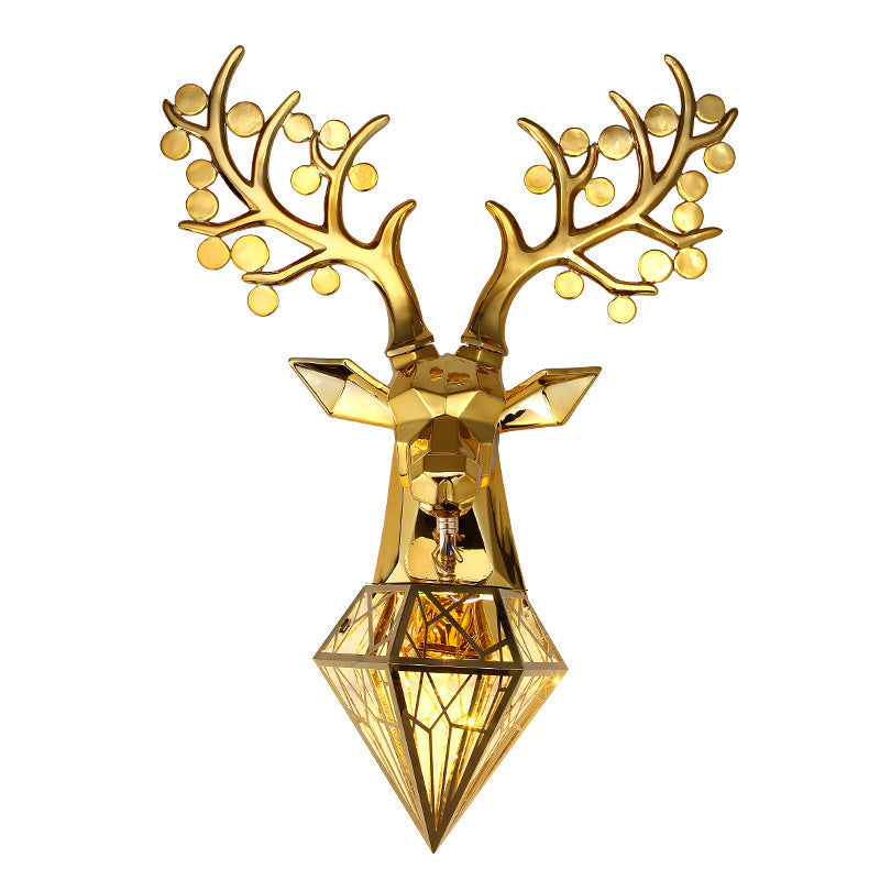Deer Head Wall Lamp Creative Personalized Antlers