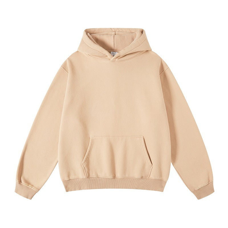 Women's Loose Retro Fleece Hooded Sweatshirt