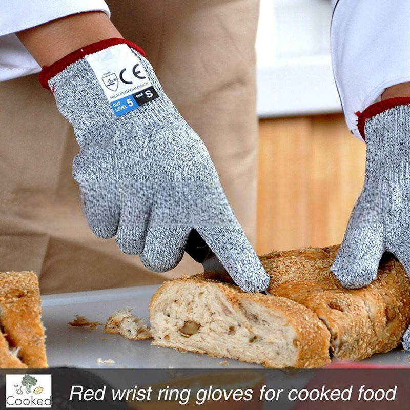 1 Pair Level 5 Anti-Cut Gloves for Kitchen and Gardening