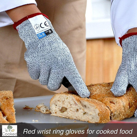 1 Pair Level 5 Anti-Cut Gloves for Kitchen and Gardening