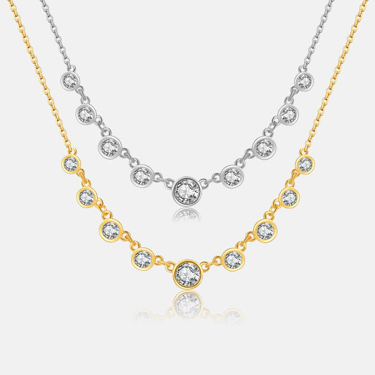 S925 Silver Fashion Diamond Necklace