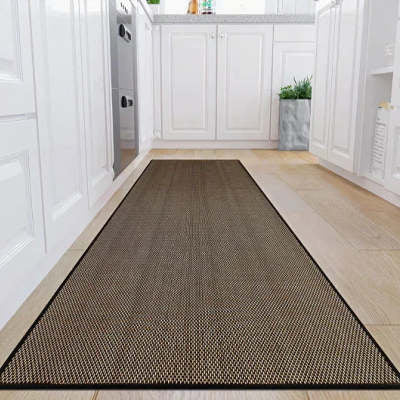 Linen Kitchen Floor Mat Non-slip Twill Kitchen Carpet