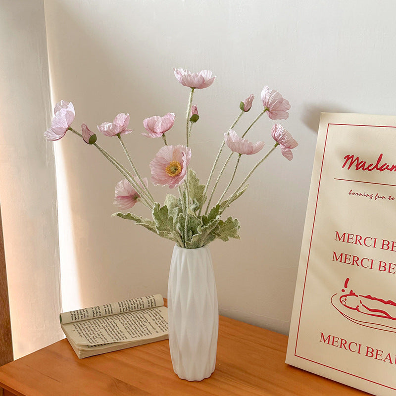 Tulip Vase Creative Living Room Flower Arrangement White Flower Device