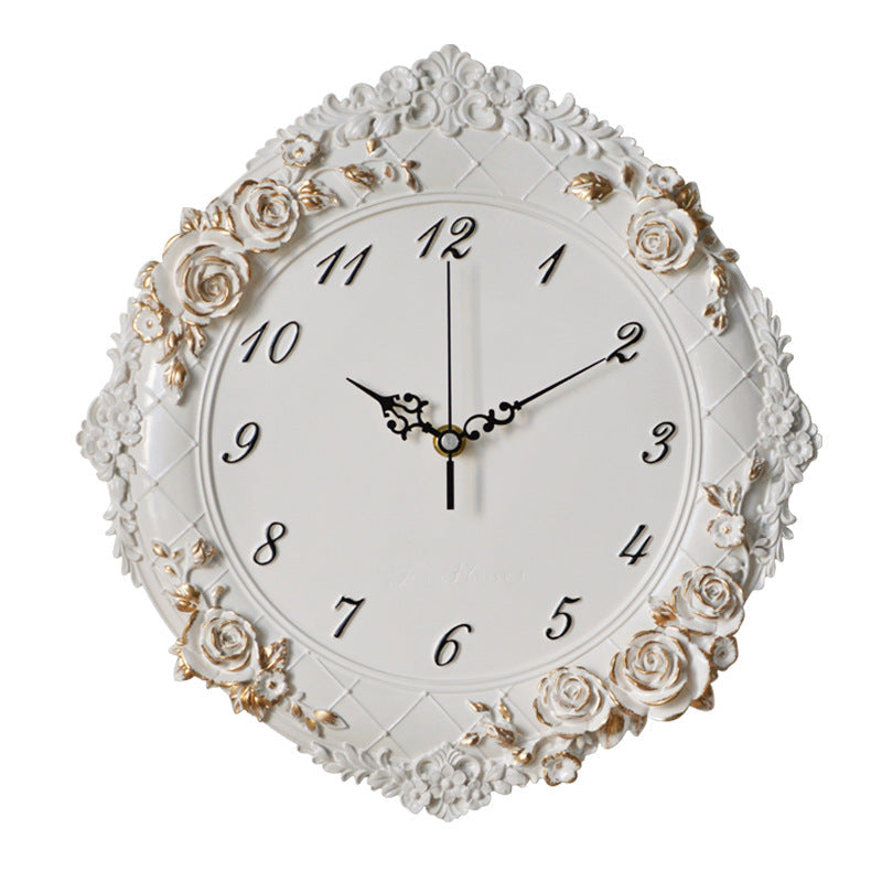 European Style Wall Clock Living Room Creative Art Clock Home
